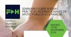 Madrid acogerá un seminario sobre «Buenas prácticas internacionales de apoyo público a la familia»